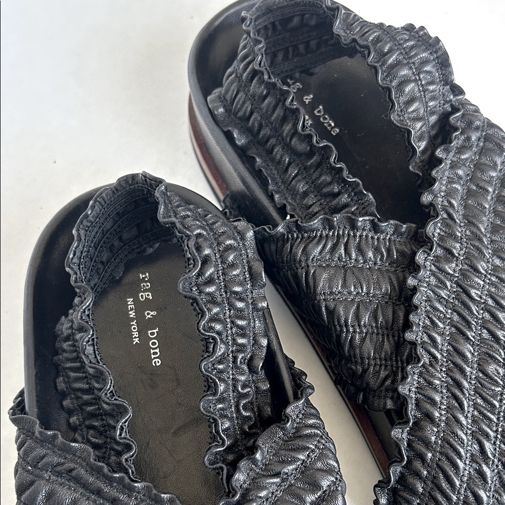 rag & bone Black Woven Sandals
